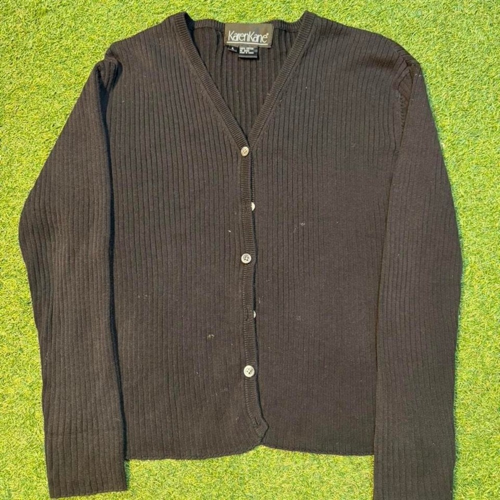 Karen Kane Ribbed Cardigan (L)